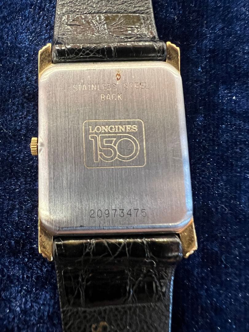 【希少/不動品】ロンジン 150周年記念モデル クォーツ 腕時計 ローマン文字盤