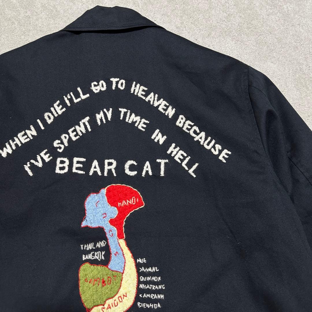 H*4様 希少旧タグ✨　メンズL　ベトジャン　HOUSTON　虎　地図　MAP