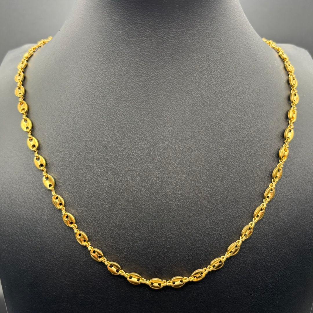 最高品質 ヴィンテージ k18 ゴールド チェーン シンプル ネックレス 18金