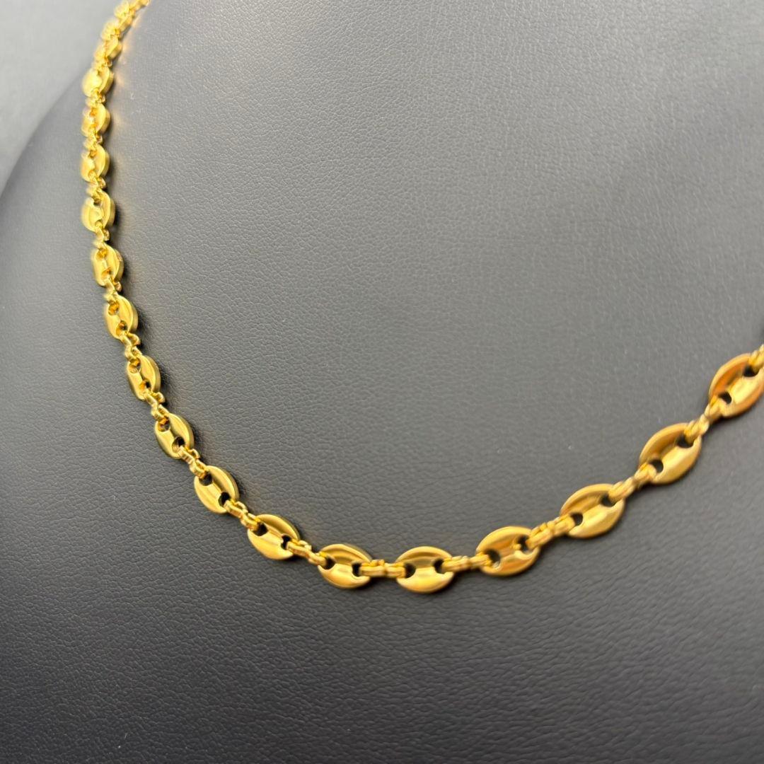 最高品質 ヴィンテージ k18 ゴールド チェーン シンプル ネックレス 18金