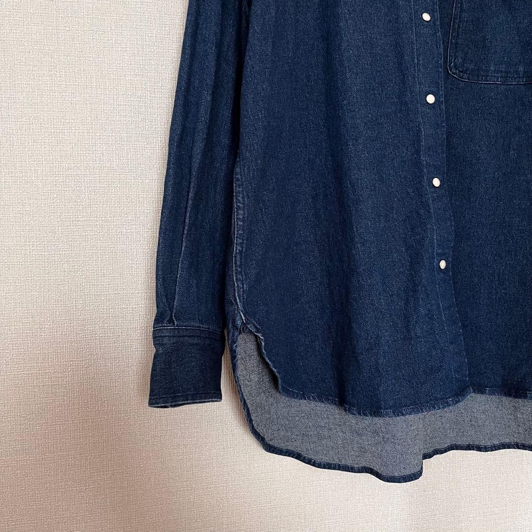 OUR きれいめデニムブラウス