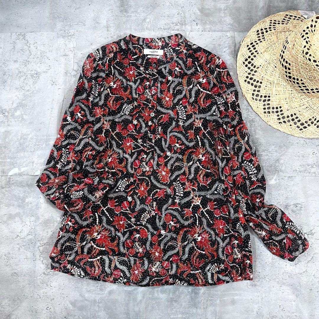 34サイズ イザベルマランエトワール ブラウス 総柄 インド製