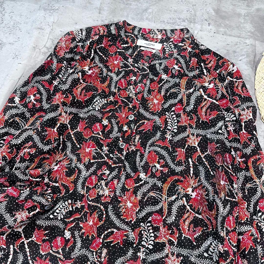 34サイズ イザベルマランエトワール ブラウス 総柄 インド製