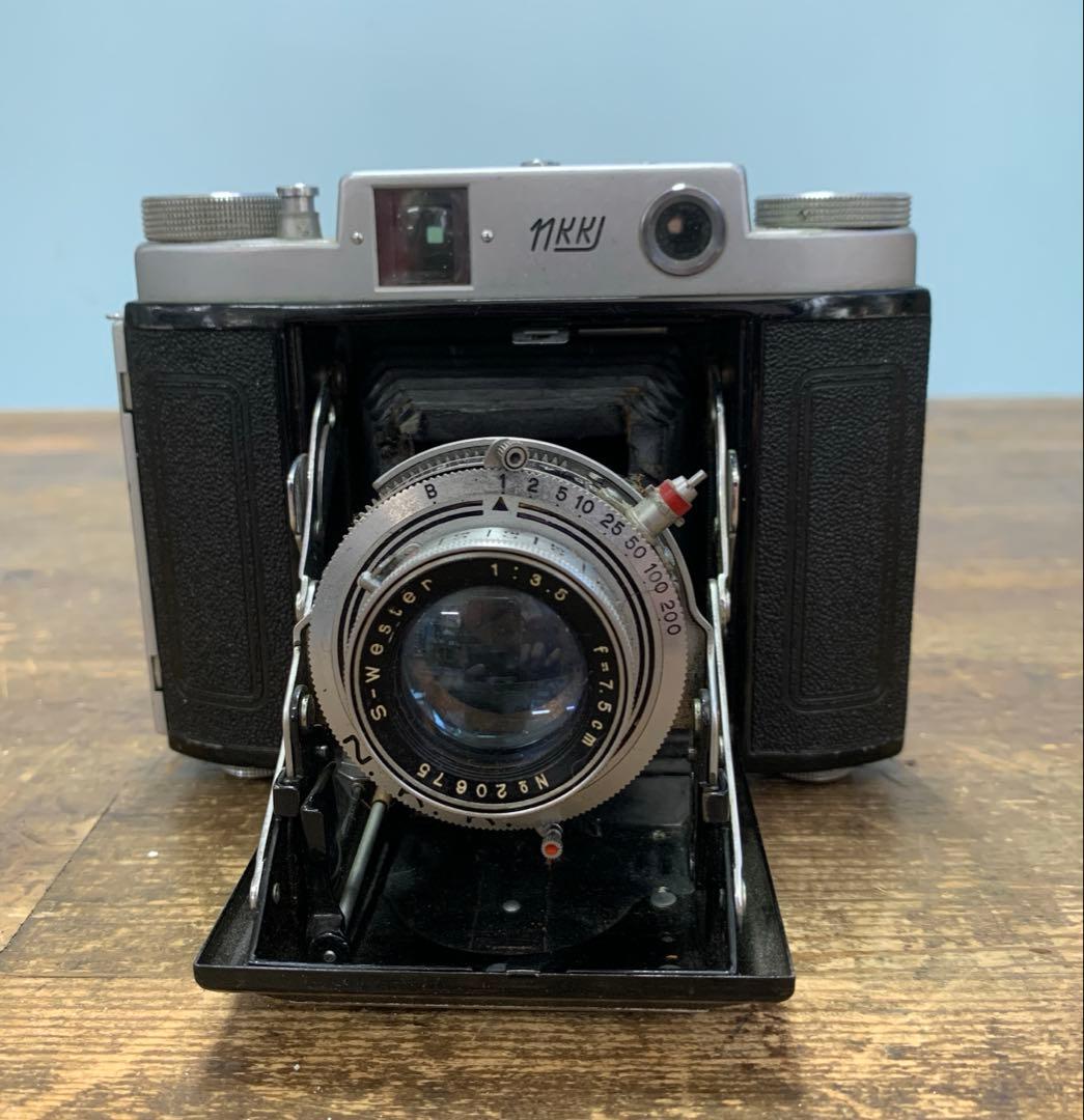 レトロ 西田光学 蛇腹式カメラ WESTER SIX
