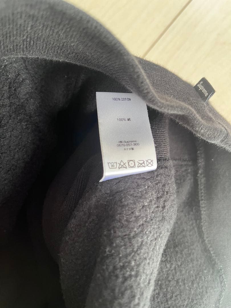 supreme パーカー ブラック