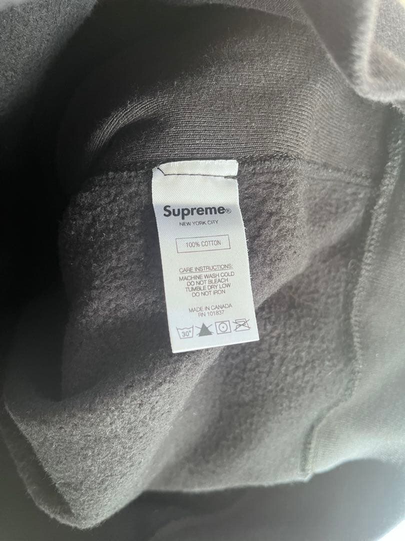 supreme パーカー ブラック