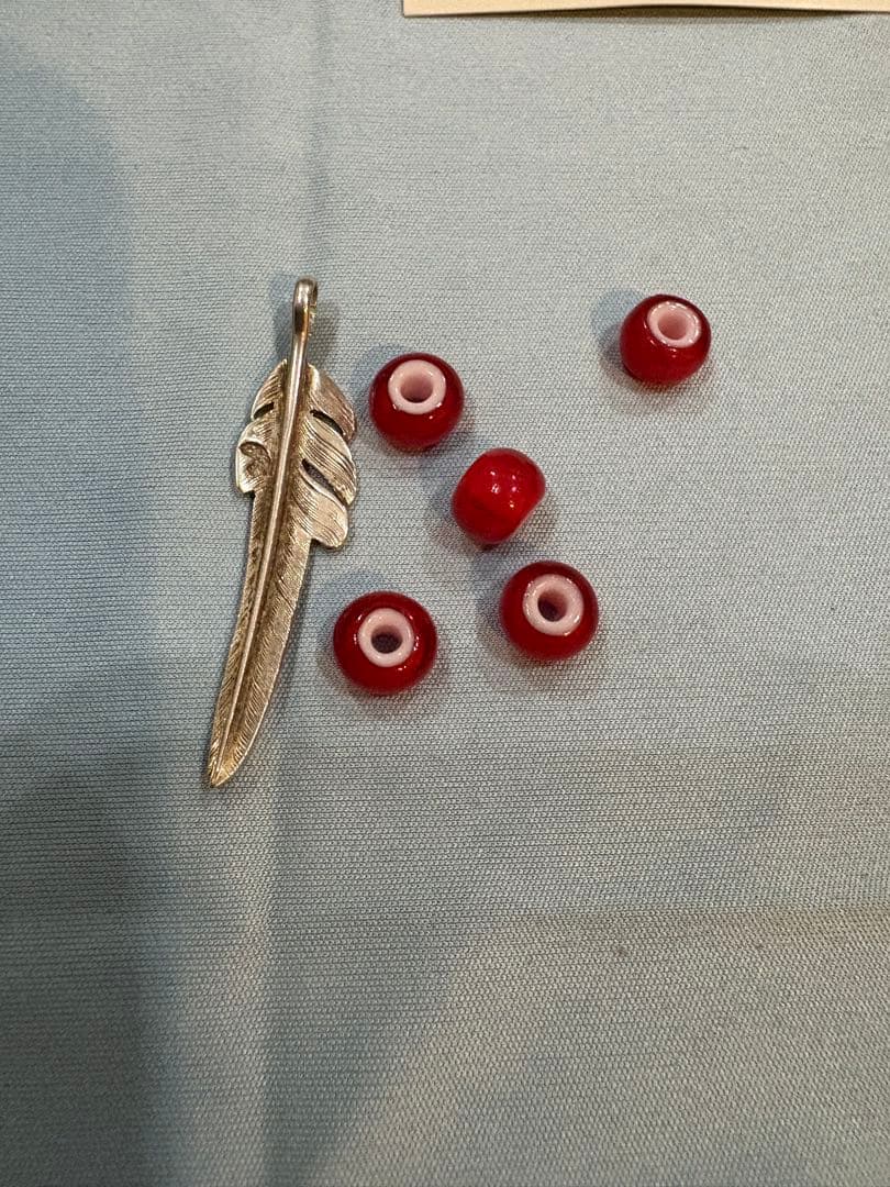 LARRY SMITH シルバー ネックレス　フェザー