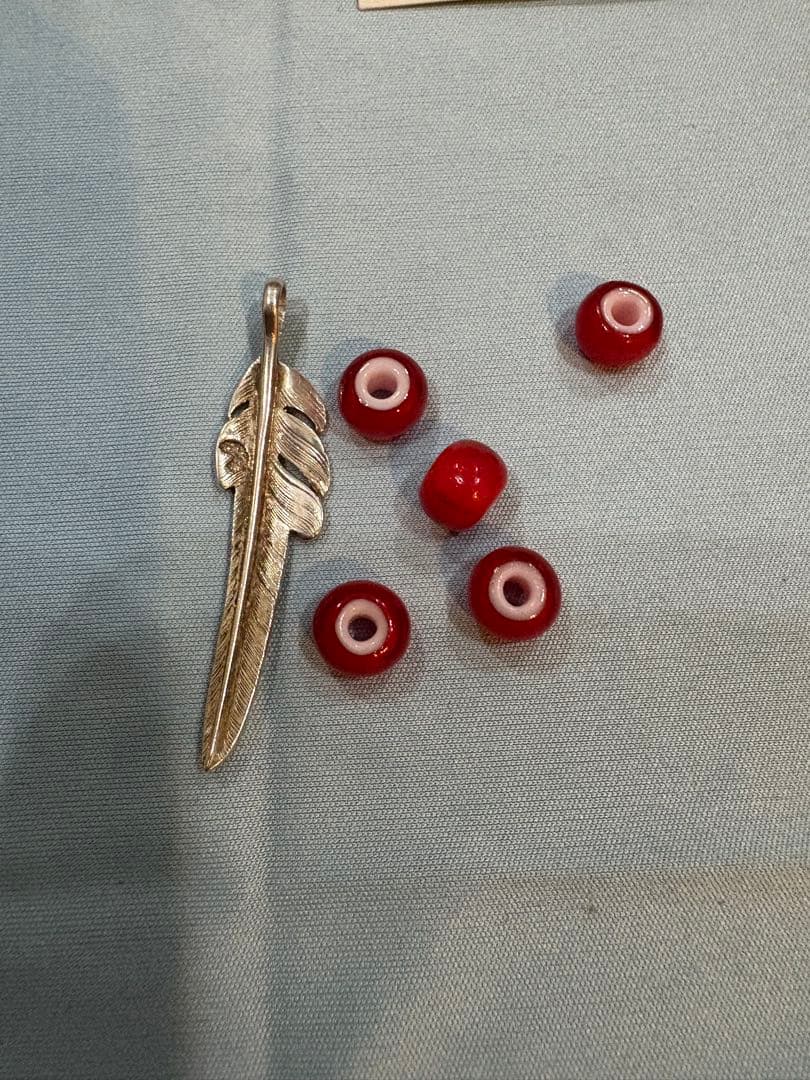 LARRY SMITH シルバー ネックレス　フェザー