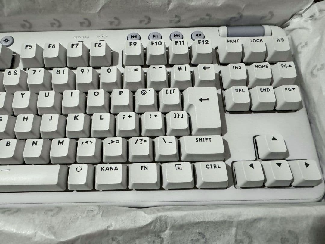 Ｇ715　ホワイト 日本語配列 無線キーボード ロジクール　オーロラシリーズ