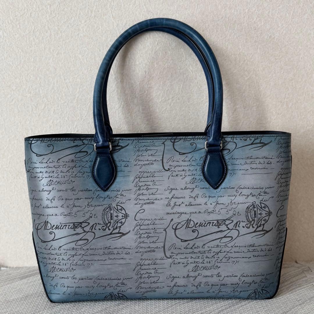 【新品未使用】BERLUTI　トゥジュールミニ　ストーンデニム【スタンプ4つ！】