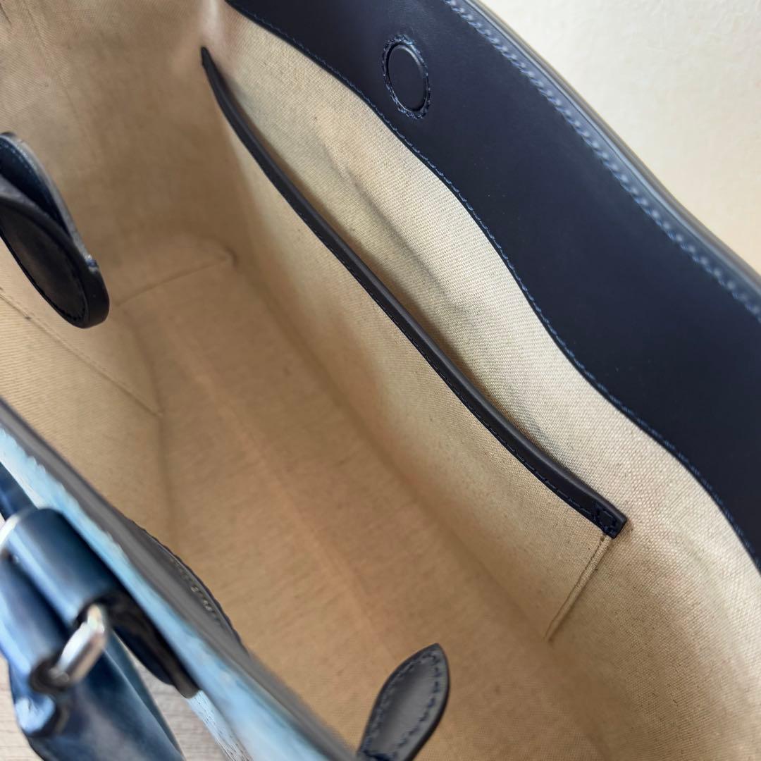 【新品未使用】BERLUTI　トゥジュールミニ　ストーンデニム【スタンプ4つ！】