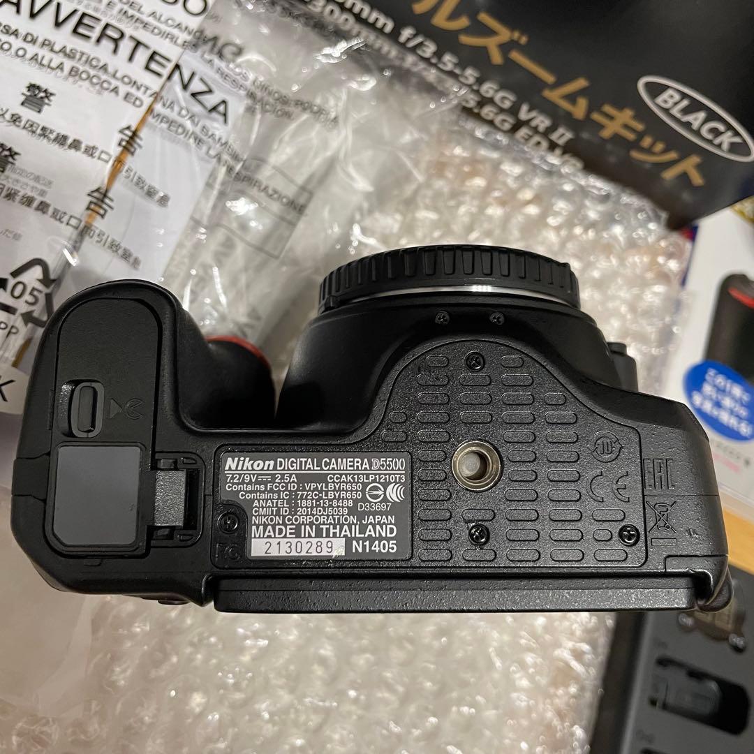 NIKON D5500 ショット数7,660枚 ダブルズームキット美品