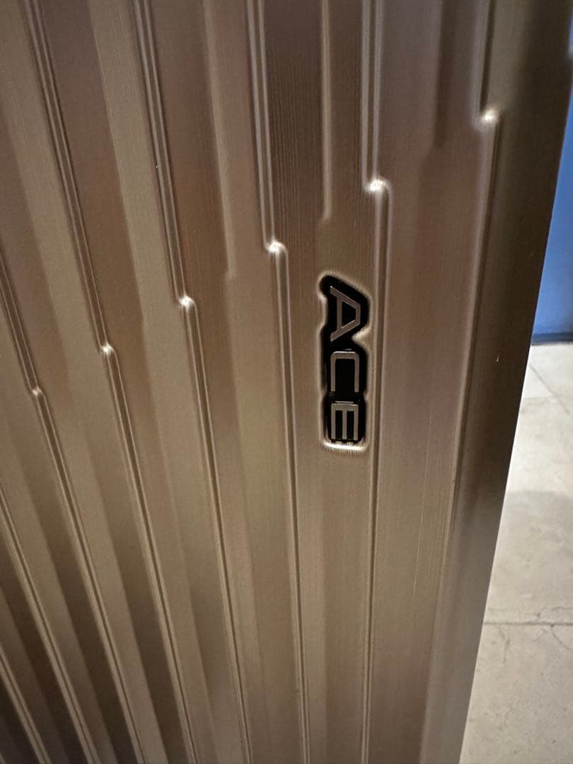 【極美品】ACEエース ゴールド　キャリーケース TSAロック　ストッパー付き