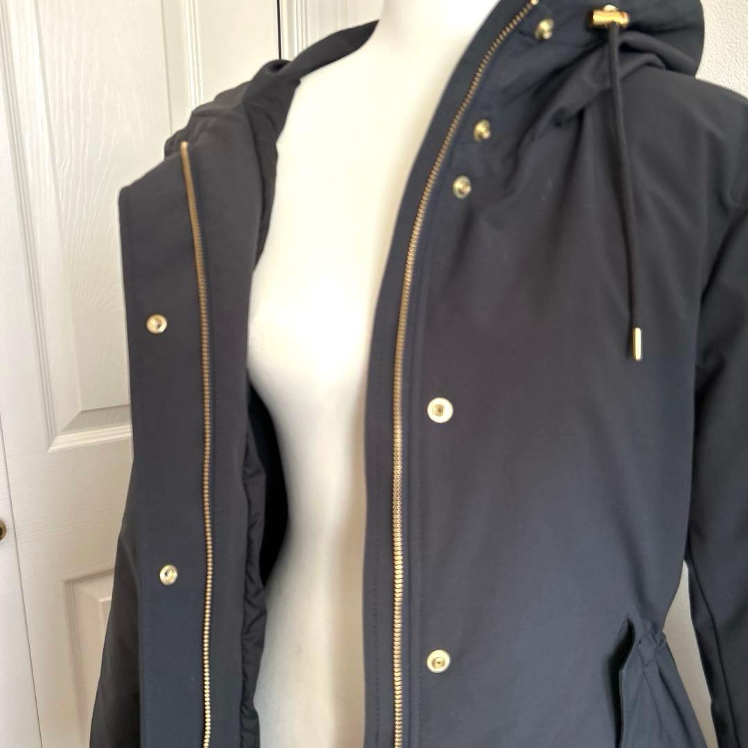 美品！【23区】撥水加工 ミリタリー フーデット ダウンコート M グレー