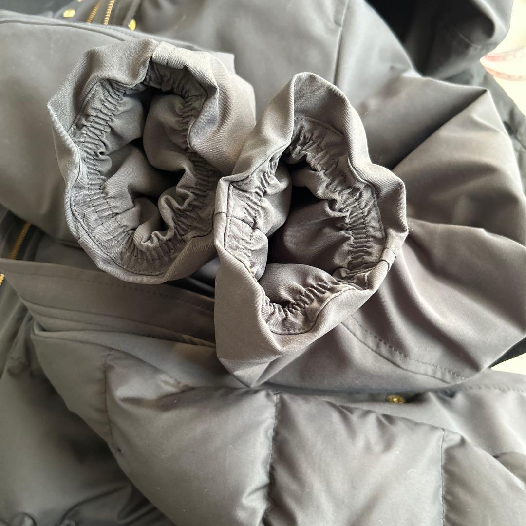 美品！【23区】撥水加工 ミリタリー フーデット ダウンコート M グレー