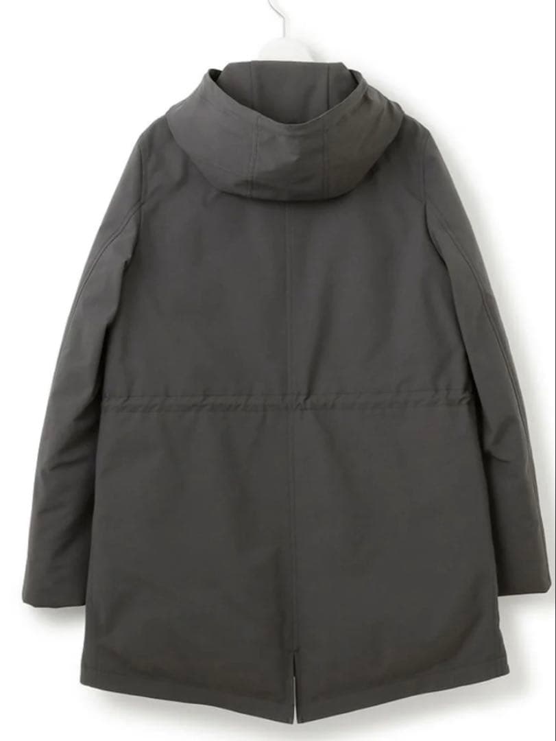 美品！【23区】撥水加工 ミリタリー フーデット ダウンコート M グレー