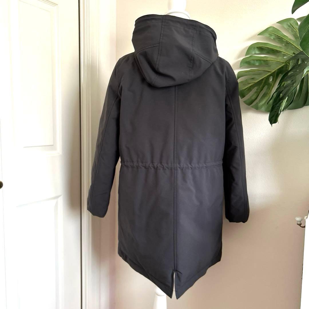 美品！【23区】撥水加工 ミリタリー フーデット ダウンコート M グレー