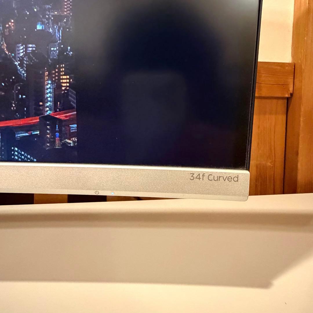 HP 34インチ モニター 2019年製　曲面ワイド　動作確認済み　美品