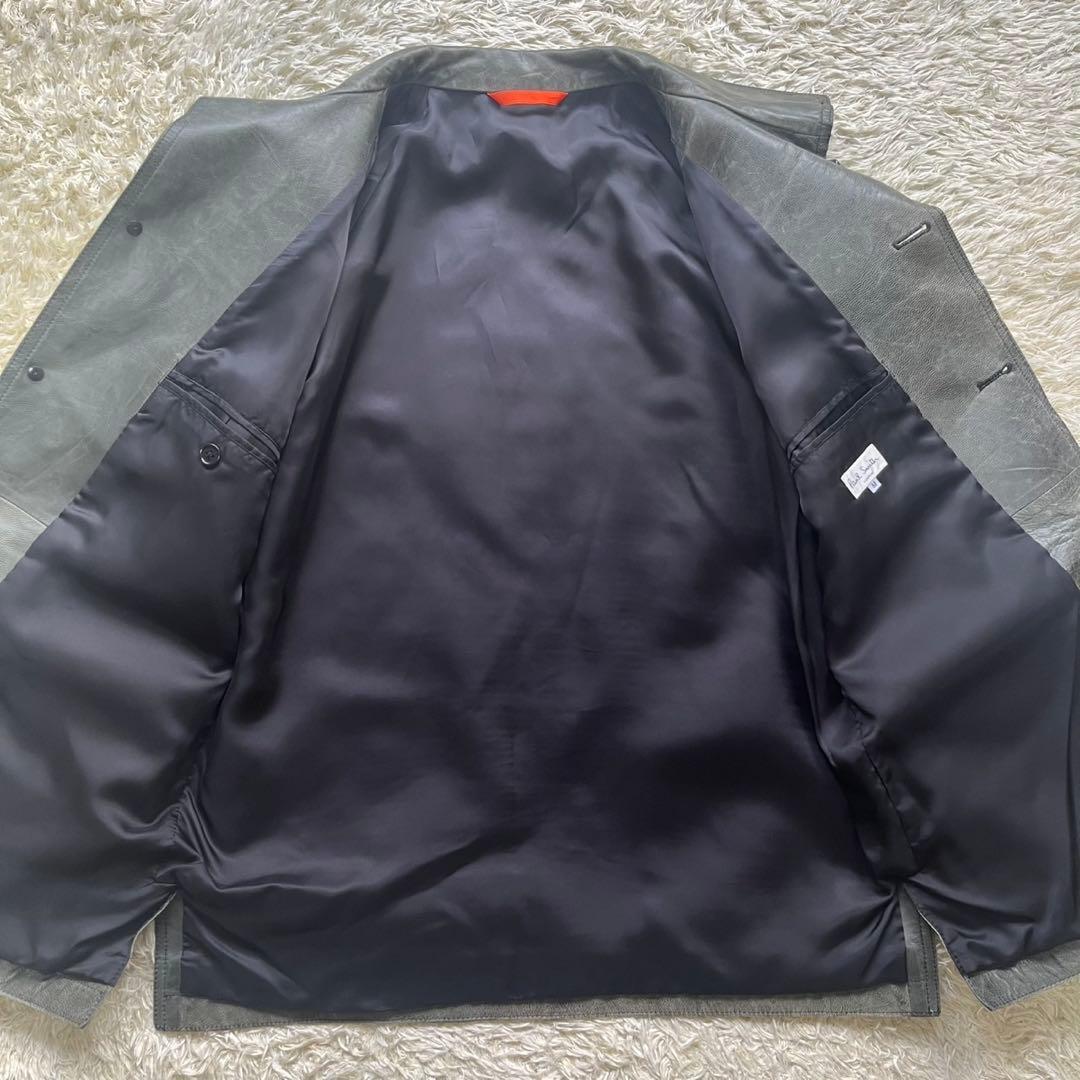 ポールスミス Paul Smith レザージャケット 羊革 ラムレザー Mサイズ