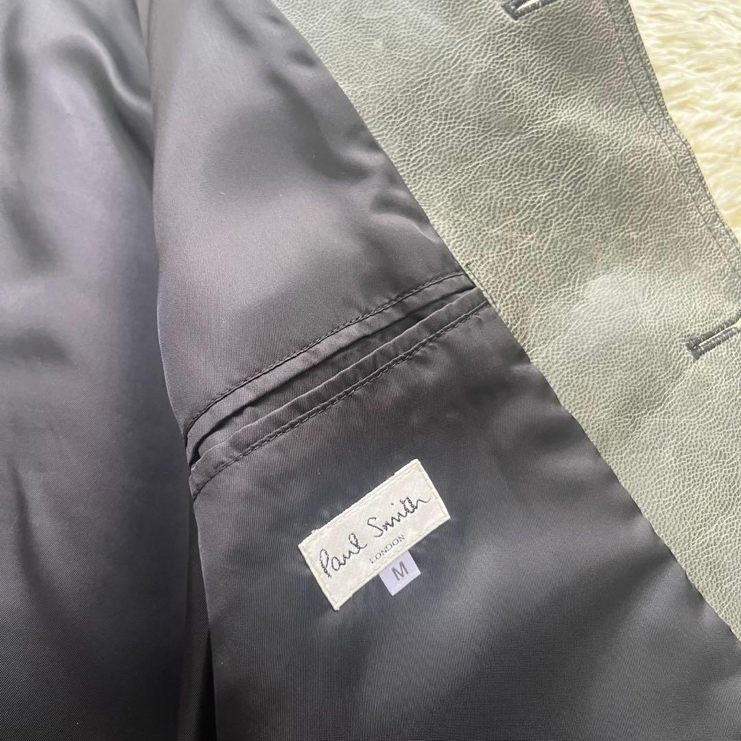 ポールスミス Paul Smith レザージャケット 羊革 ラムレザー Mサイズ