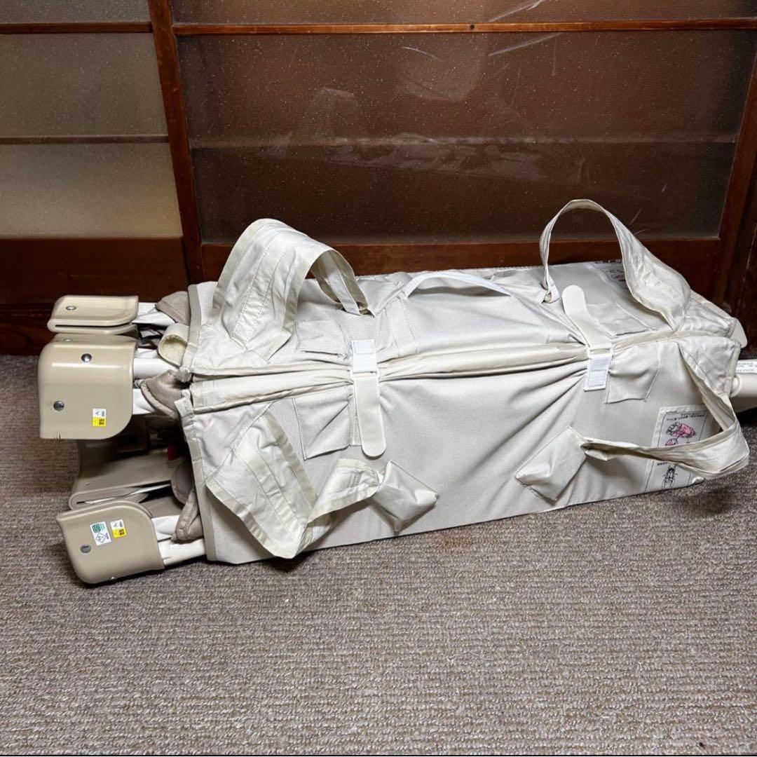 【極美品】Aprica ココネル エアープラス AB ホワイトグレー　収納袋付