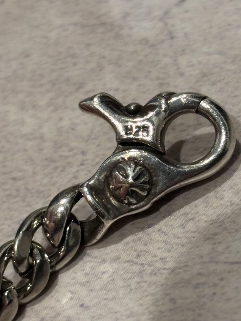 プレートチェーンブレスレット シルバー925 29g