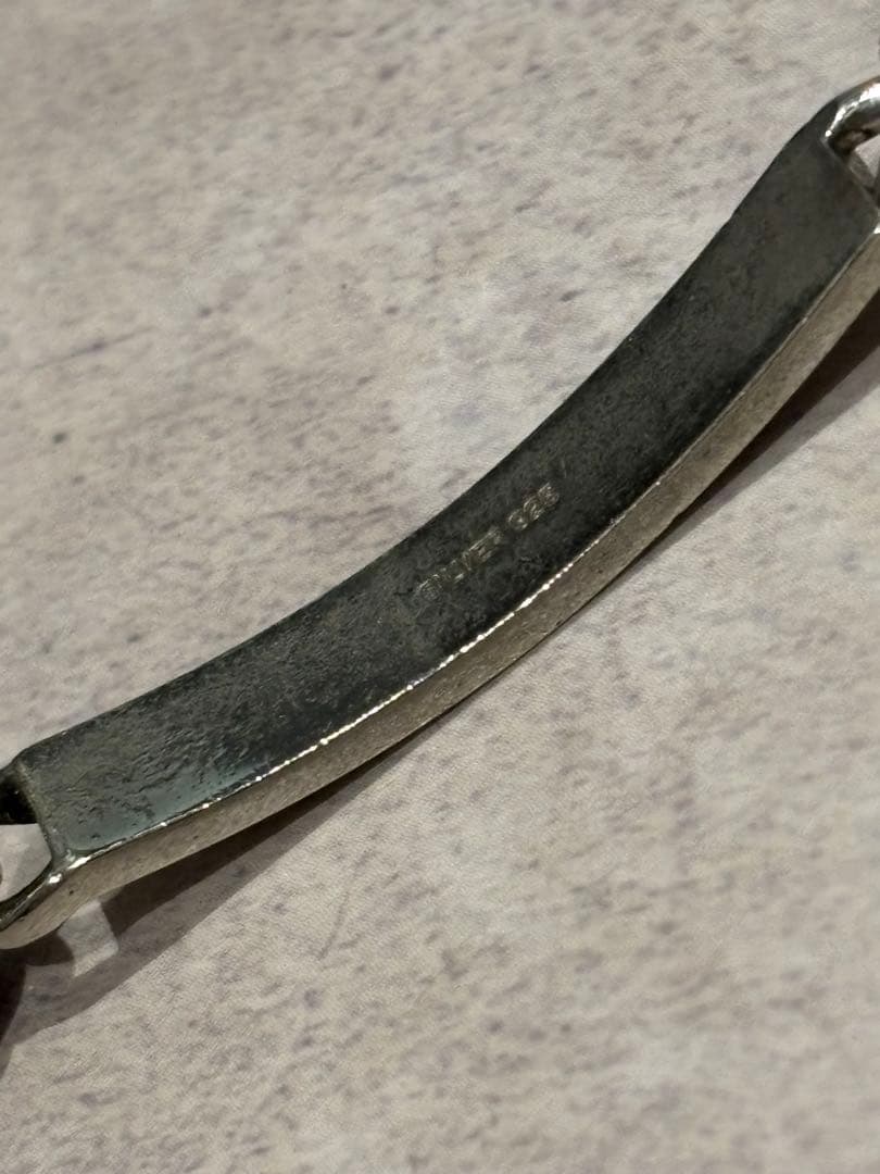 プレートチェーンブレスレット シルバー925 29g