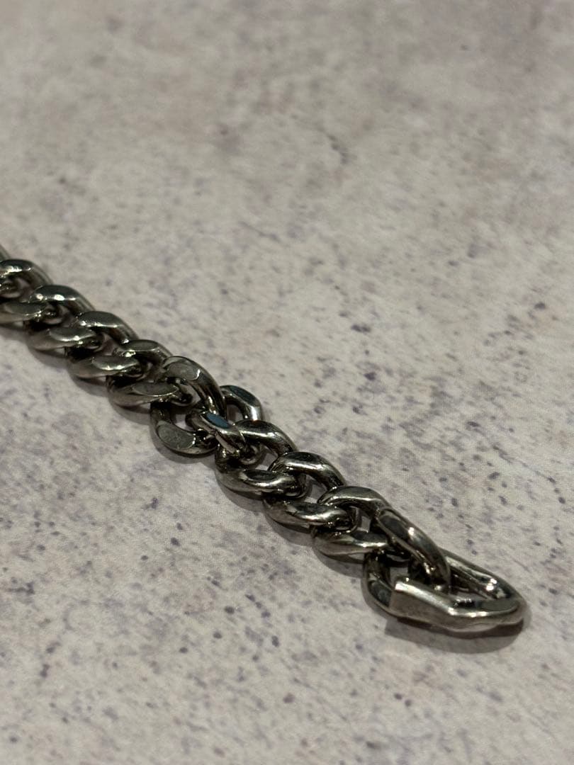 プレートチェーンブレスレット シルバー925 29g