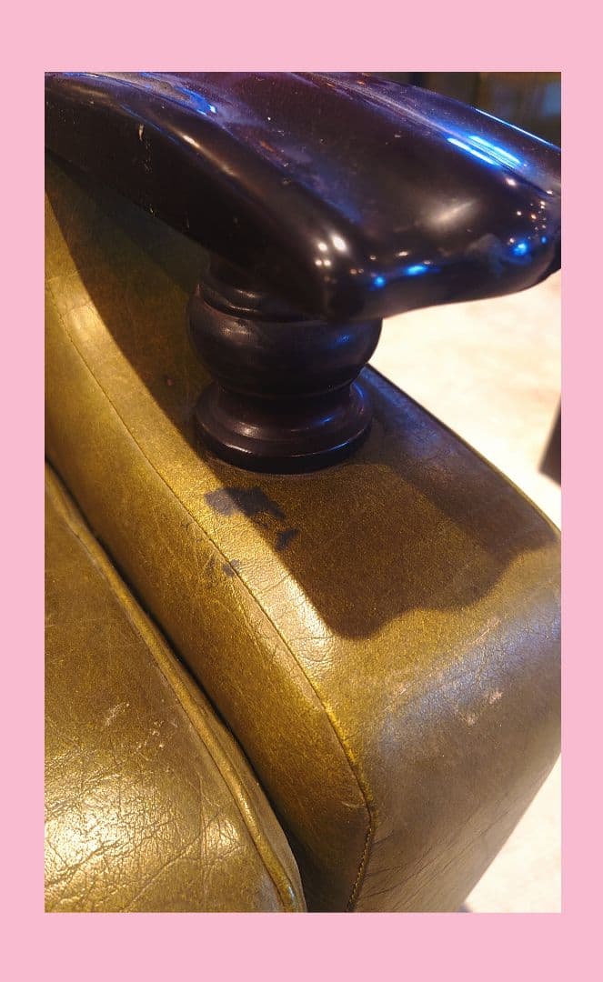 一人用ソファ、ソファ、ヴィンテージソファ、レトロソファ、昭和ソファ、カーキソファ