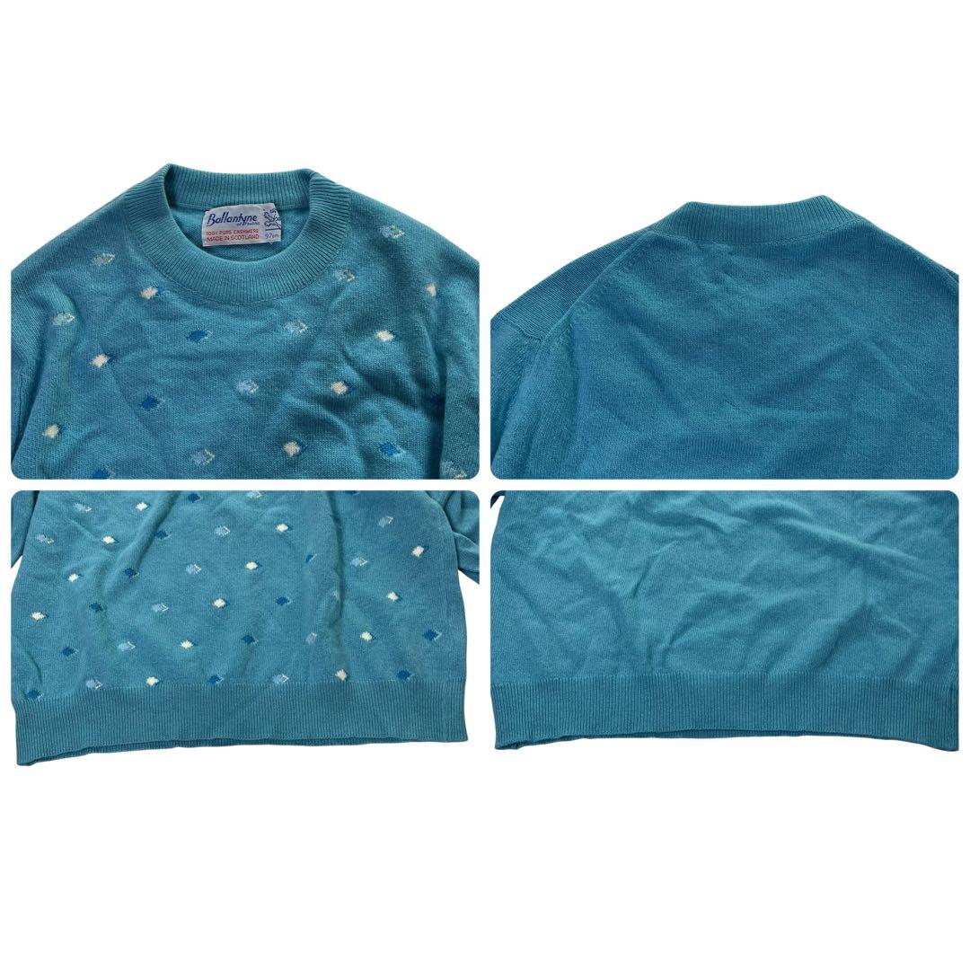 レア　バランタイン　カシミヤ100%　ニット　旧タグ　スコットランド製