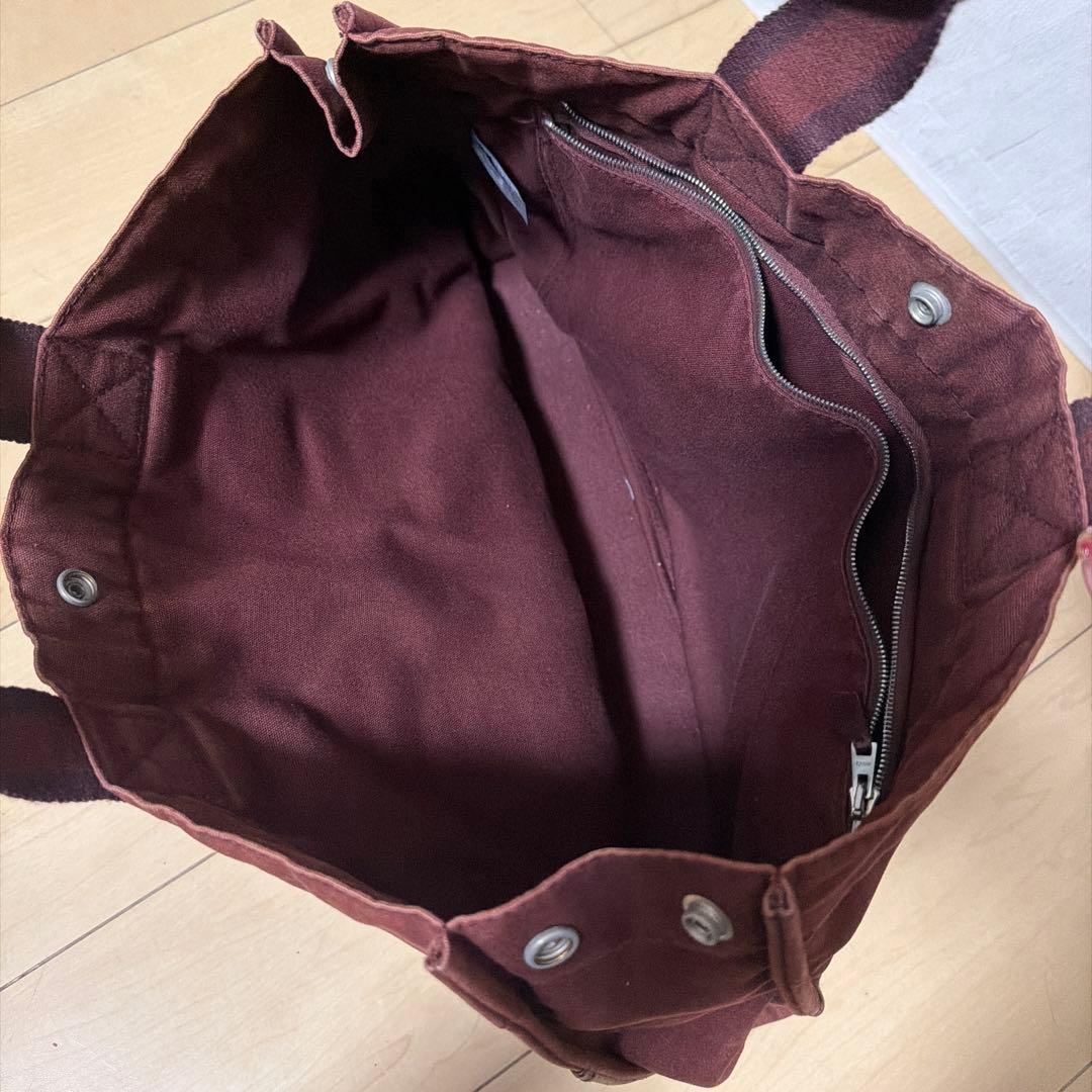 エルメス フールトゥ トートバッグ キャンバス レザー