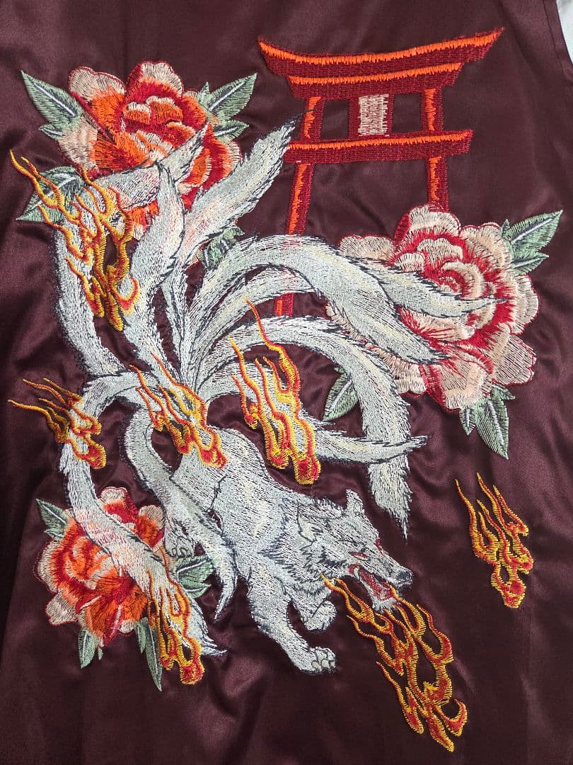 九尾の狐 スカジャン 鏡花水月 絡繰魂