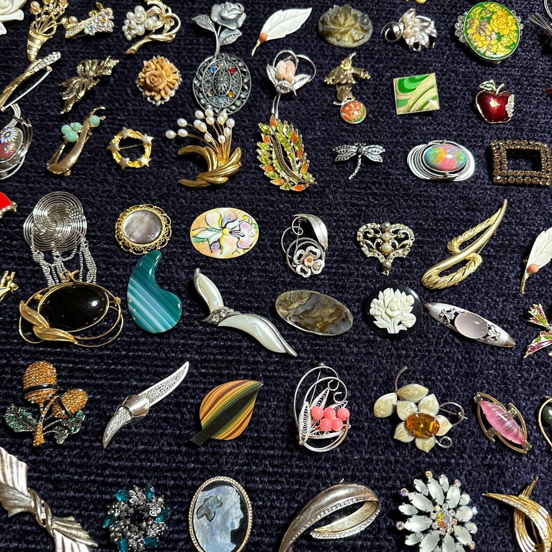 【vintage】ブローチ　120点以上　大量　まとめ売り　セット