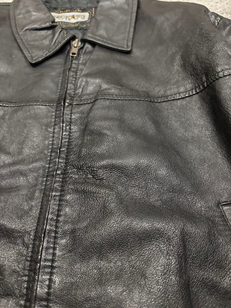 90's unknown 短丈レザージャケット　City boy