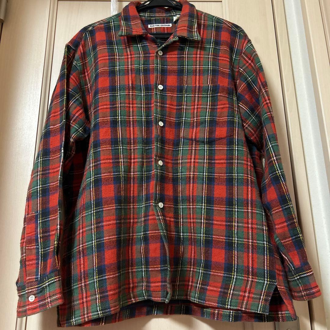 ELECTRIC COTTAGE ネルシャツ 長袖 チェック柄