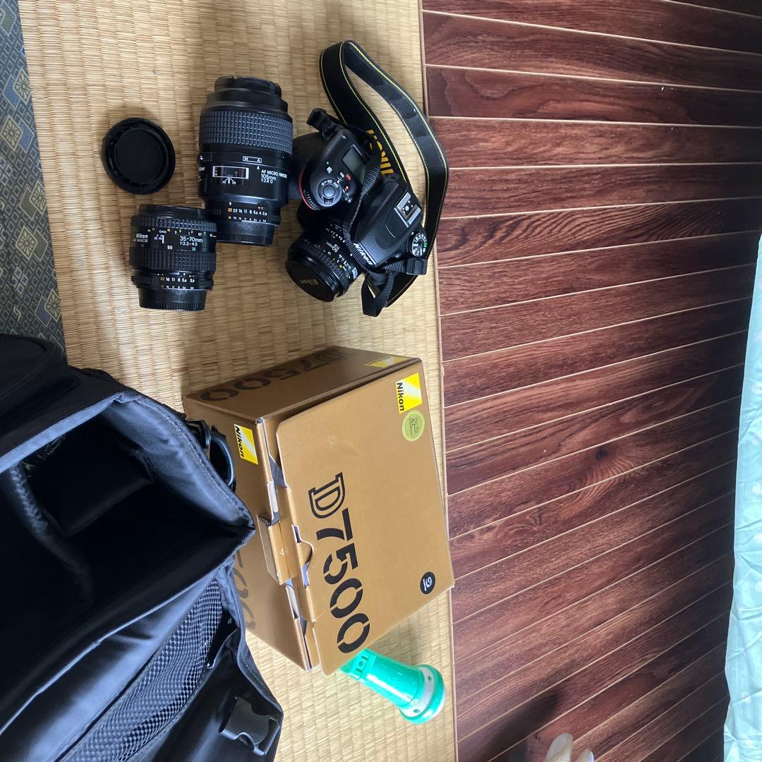NikonD7500レンズ付き単焦105mm と単焦50mmと35-70mm