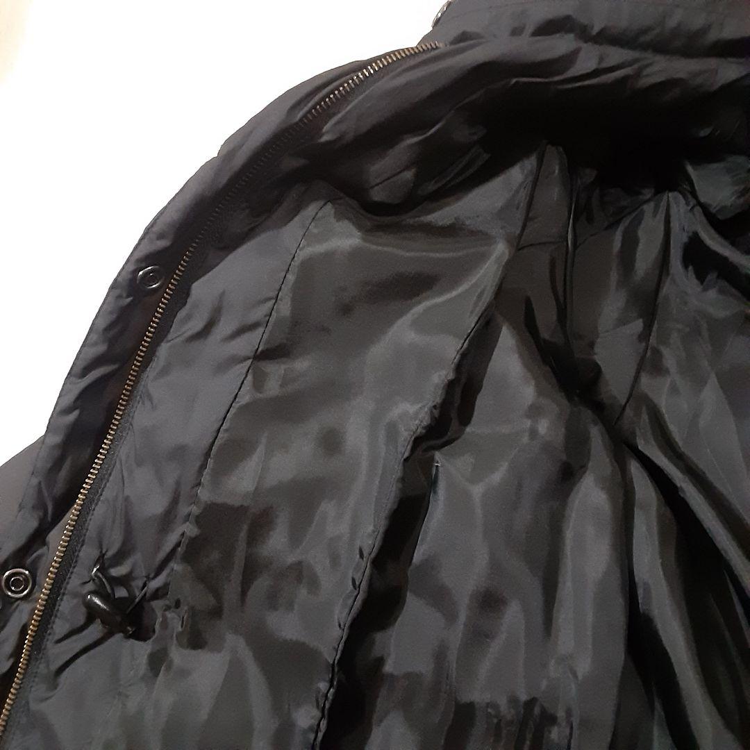 ローラアシュレイ　大きめサイズ13　XL　ダウンコート　ラクーンファー　黒　美品