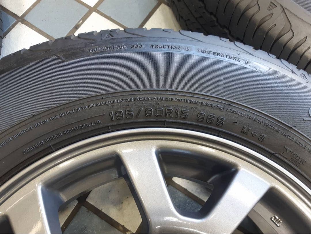 中古15インチ　タイヤホイール