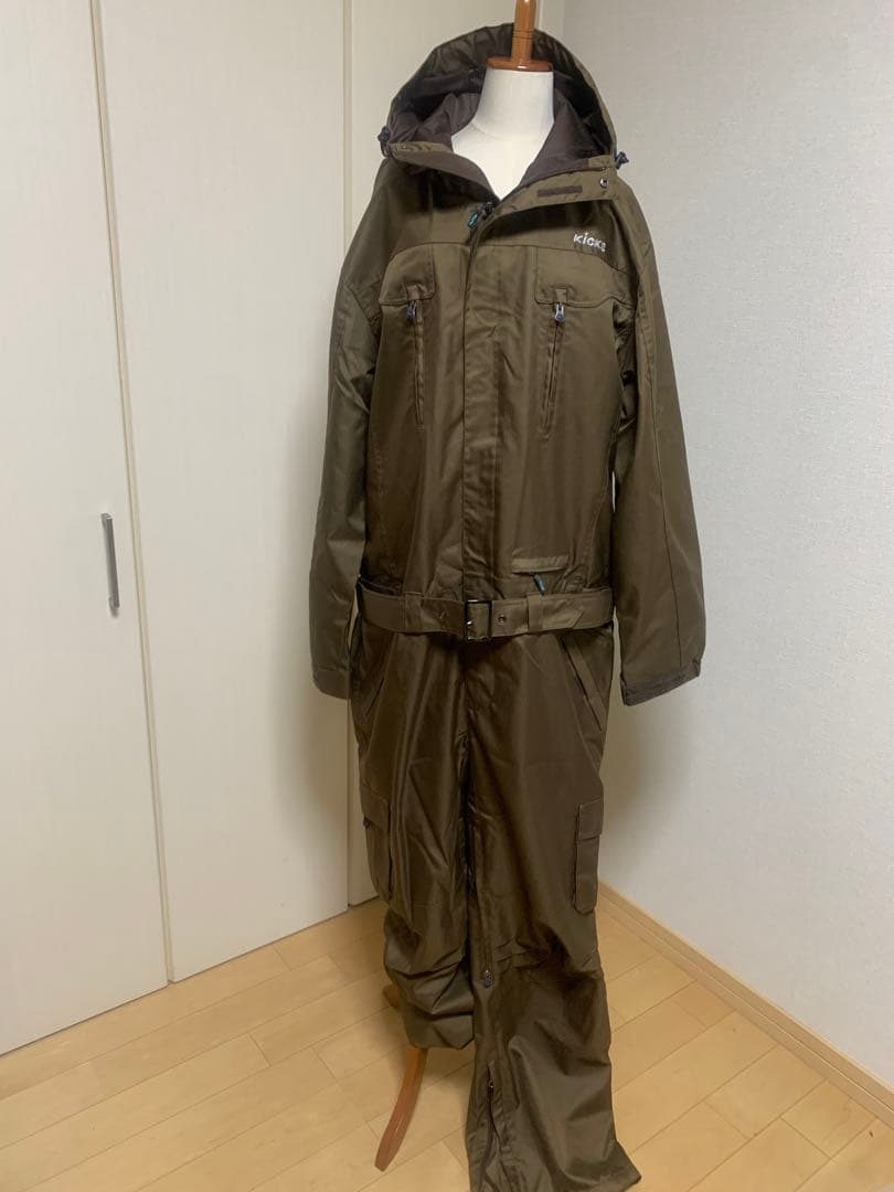 【超美品】KICKS キックス スノボ スキー ウェア つなぎ ブラウン