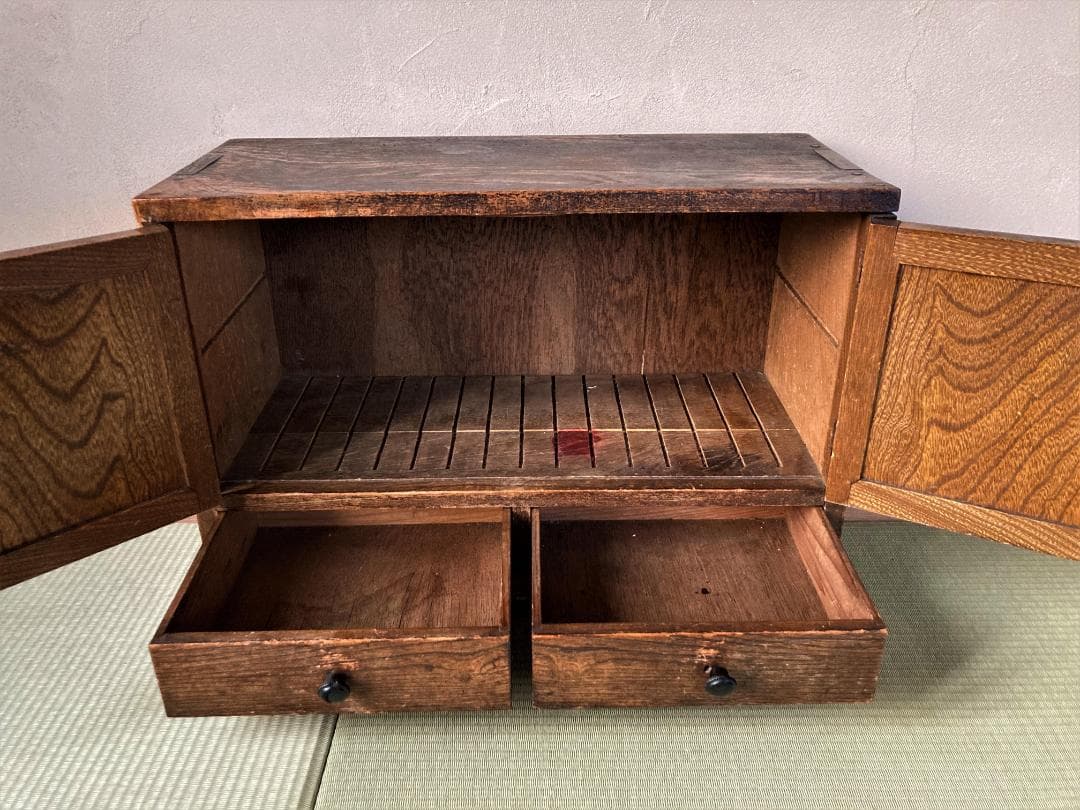 【送料込】昭和レトロ 小箪笥 木製収納棚