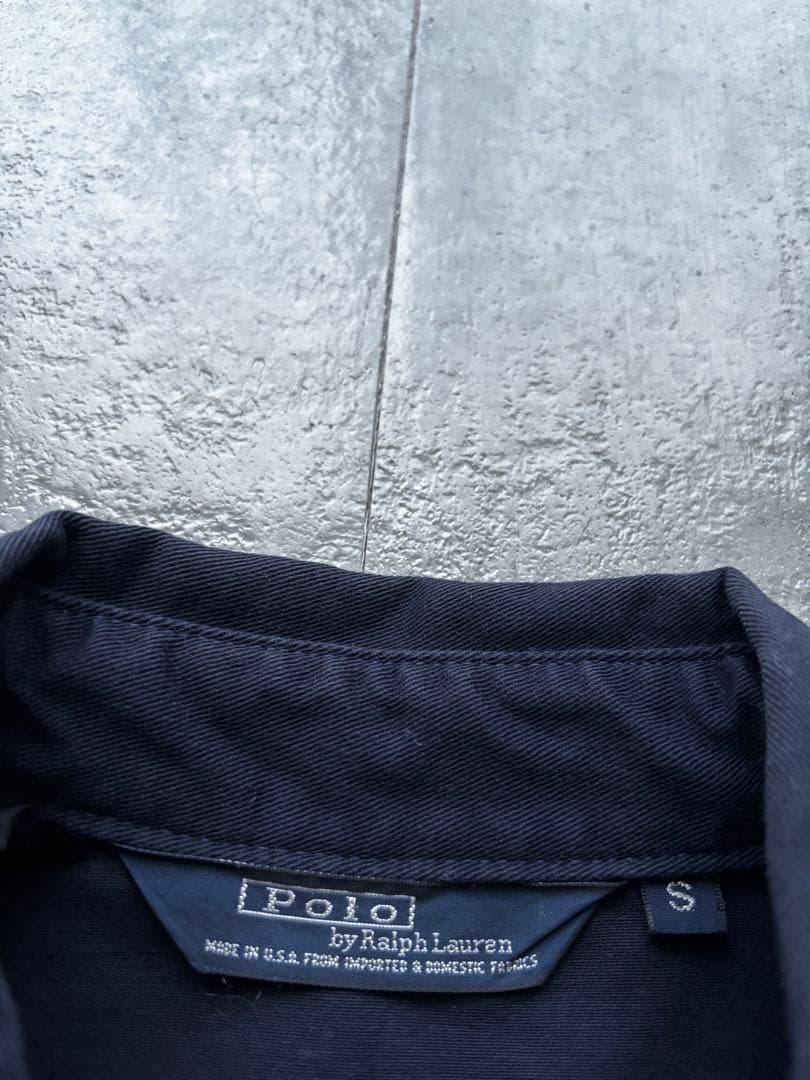 90s USA製　ポロバイラルフローレン　スイングトップ　ネイビー　Sサイズ