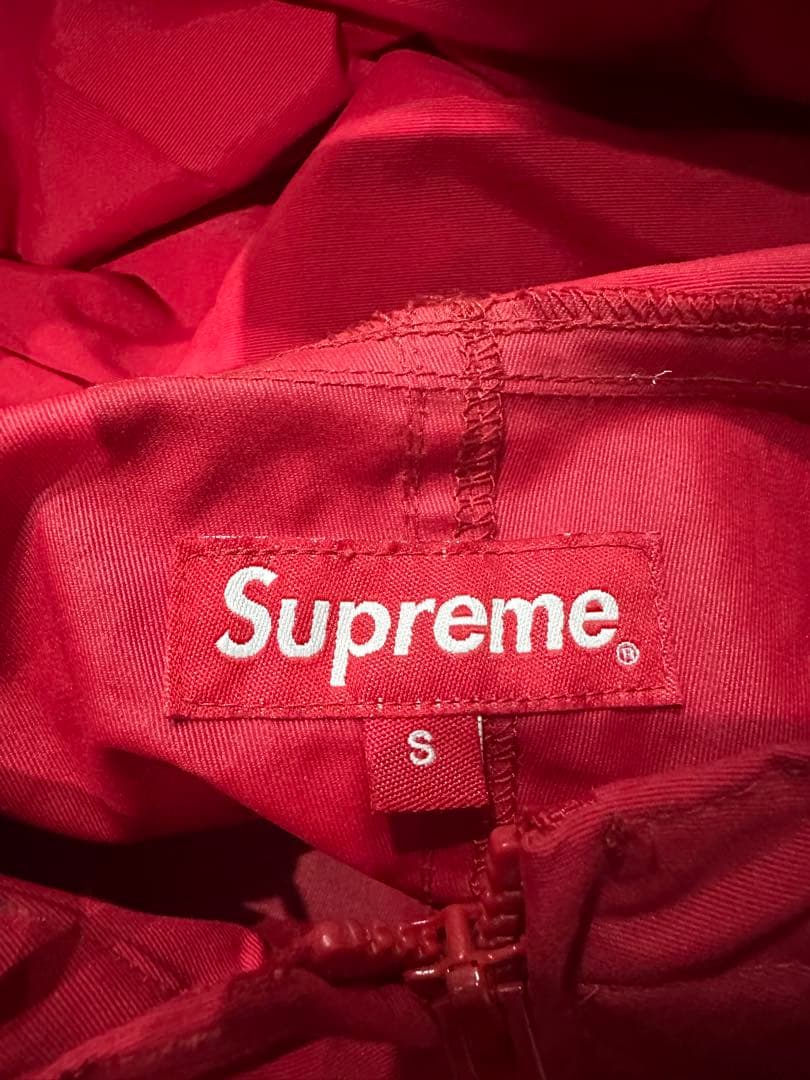 ふ*4様 Supreme ナイロンマウンテンパーカー レッド プルオーバー S
