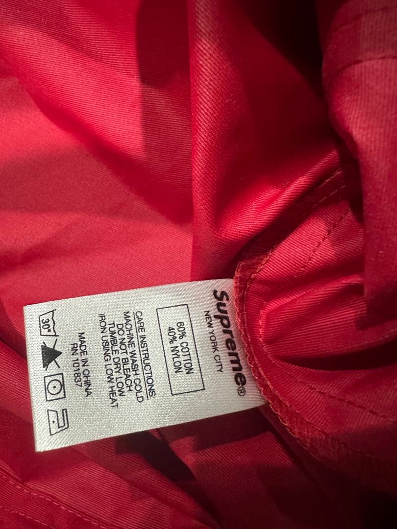 ふ*4様 Supreme ナイロンマウンテンパーカー レッド プルオーバー S