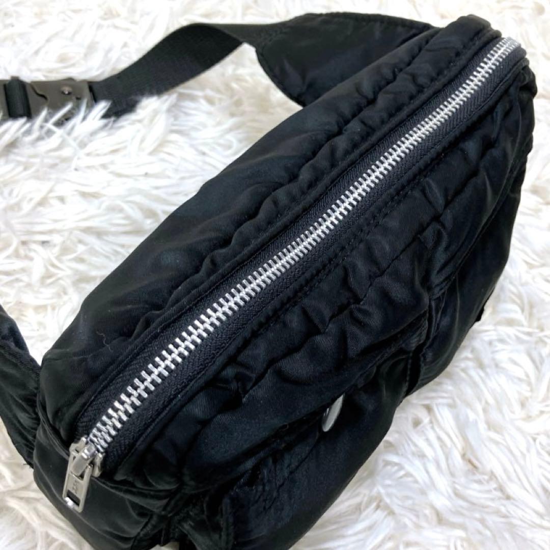 ✨美品 ポーター タンカー ウエストバッグ ボディバッグ ブラック 日本製 黒S