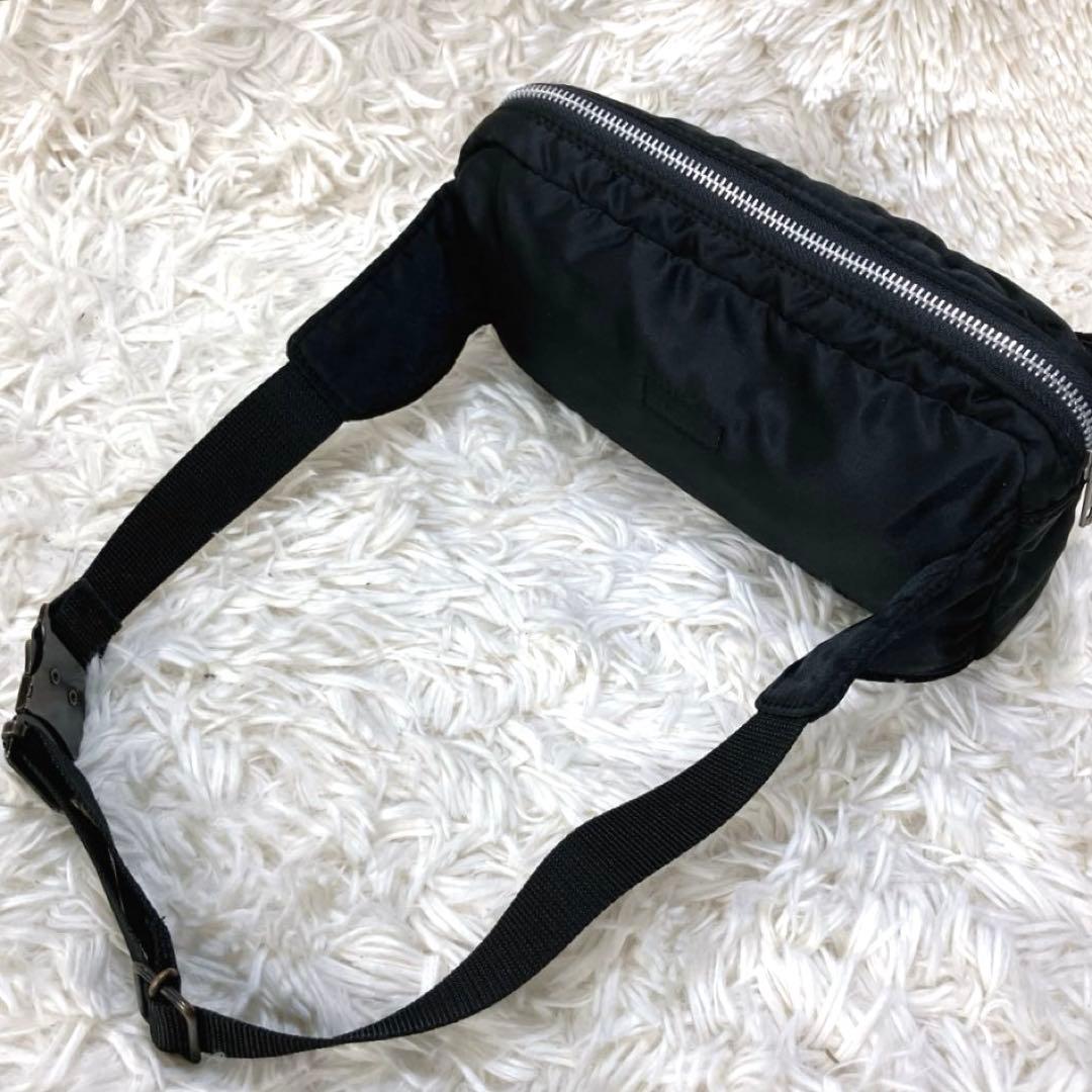 ✨美品 ポーター タンカー ウエストバッグ ボディバッグ ブラック 日本製 黒S