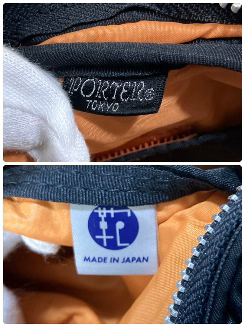 ✨美品 ポーター タンカー ウエストバッグ ボディバッグ ブラック 日本製 黒S