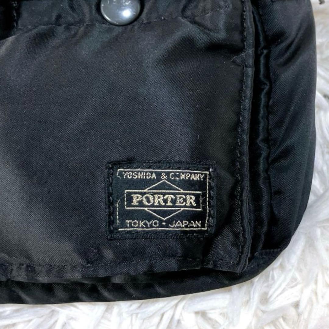 ✨美品 ポーター タンカー ウエストバッグ ボディバッグ ブラック 日本製 黒S