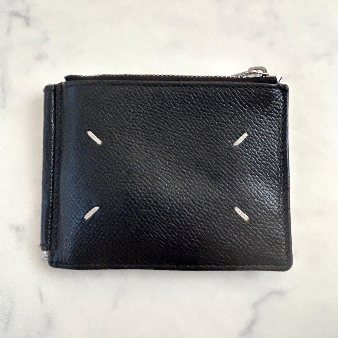 メゾンマルジェラ マネークリップ 二つ折り財布 小銭入れ カードケース
