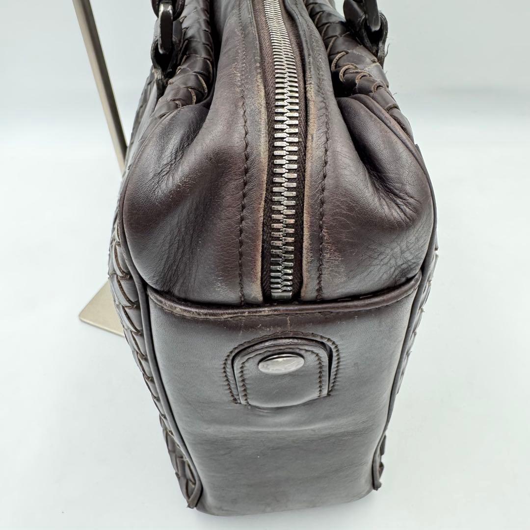 BOTTEGA VENETA ビジネスバッグ　ブラウン　オールレザー