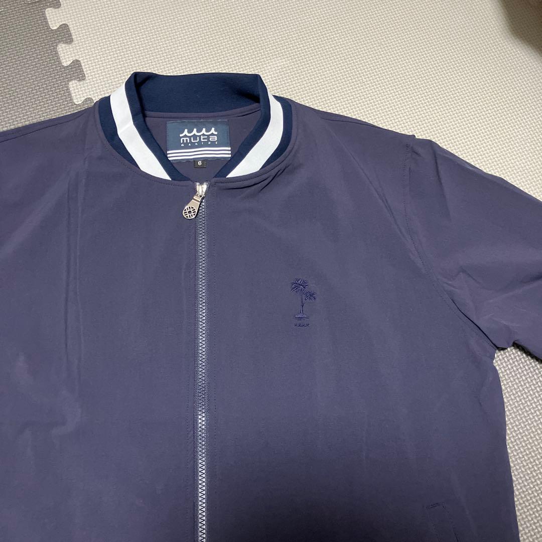 ムータマリンゴルフ　ネイビー ジップアップジャケット L